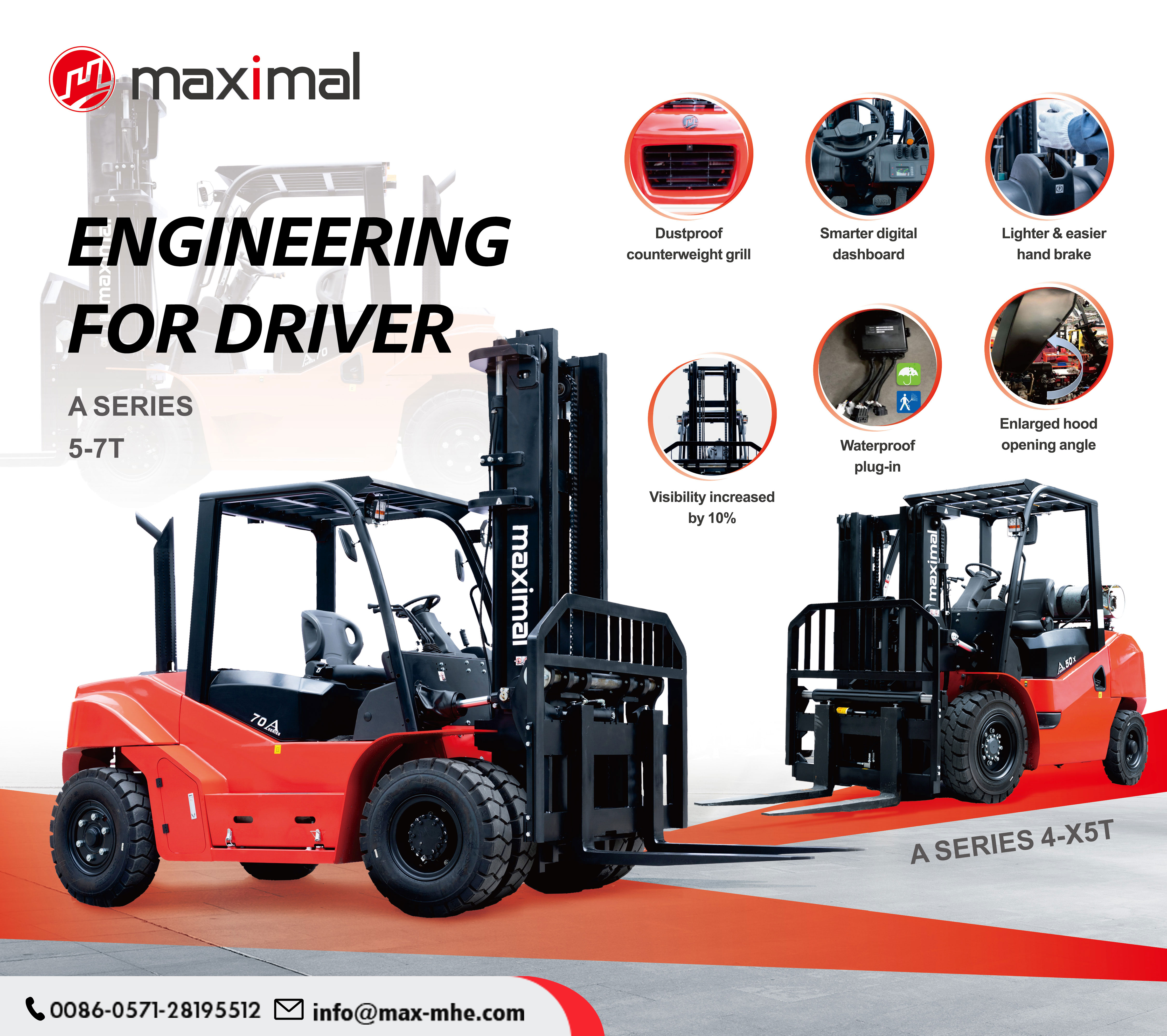 Maximal Launched A series 4-7T Forklifts